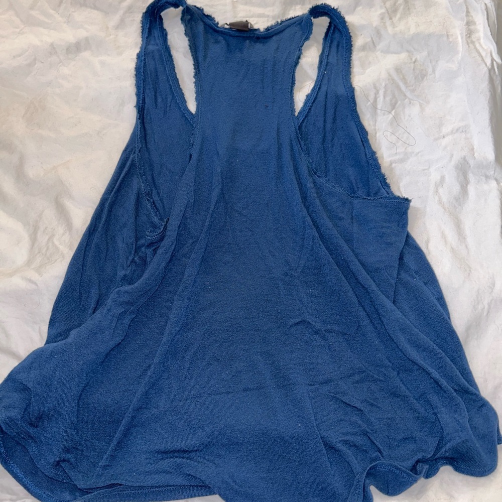 AX blue cotton tank